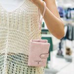 Personalizada Cruz Nombre tríptico de cuero de la PU Cartera con pulsera y titular de la tarjeta de regalo de aniversario para las mujeres cristianas