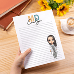 Personalized Cartoon Doctor Nurse Character Notepad with 40/80 Pages and Name Nurse Week Appreciation Gift for Medical Staff