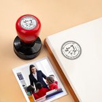 Personalized Words of Encouragement Portable Self-Inking Teacher Stamp with Text Teacher's Day Extracurricular Activities Award  Gift for Teacher