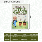 Bandiera da giardino personalizzata con 1-8 nomi Decorazione da giardino Festa della mamma Regalo per la mamma e il papà