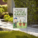Bandiera da giardino personalizzata con 1-8 nomi Decorazione da giardino Festa della mamma Regalo per la mamma e il papà