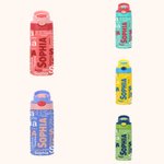 Borraccia da 350 ml personalizzata con nome cannuccia in silicone e coperchio antigoccia regalo per il ritorno a scuola per bambini