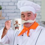 Personalised Cute Cartoon Chef Character Ceramic Mug with Name Cooking Affirmation Birthday Gift for Chef Cooking Lovers