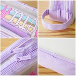Personalized Cute Large Mesh Pencil Case With Two Compartments and Name School Supplies Back to School Gift for Boys Girls