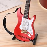 Personalized Multicolour Mini Guitar with Strap Display Ornament with Engraved Name Case Home Decor Birthday Gift for Guitarist Music Lover 7