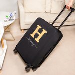Personalised Luggage Cover with Initial Name and Elastic Fits 18-32 Inches Travel Accessory Anniversary Business Gift