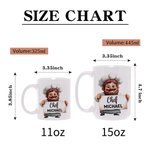 Personalised Cute Cartoon Chef Character Ceramic Mug with Name Cooking Affirmation Birthday Gift for Chef Cooking Lovers