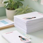 Personalised Cartoon Doctor Nurse Rainbow Notepad with 40/80 Pages Name and Occupation Nurse Week Appreciation Gift for Doctor Nurse Medical Staff