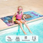 Personalisiertes Unterwasserwelt Meerestiere Cartoon Kinder Strandtuch mit Namen Schnelltrocknend Sommer Urlaub Geburtstag Geschenk für Kinder