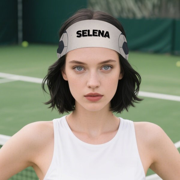 Personalized Badminton Basketball Ball Anti-Sweat Sports Headband with Name Sports Accessory Birthday Gift for Friends Family