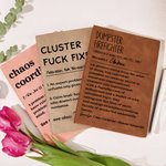 Henkilökohtainen Cluster Fuck Fixer Funny Dictionary Style A5 Journal Notebook nimellä ja 100 sivua edistäminen syntymäpäivälahja ystäville kollegoille