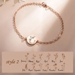 Bracciale personalizzato in ottone e argento con nome inciso per lei Donna Mamma Nonna Fidanzata