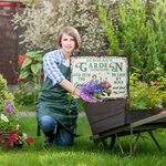 Gepersonaliseerd Retro Tuin Cartoon Karakter Metalen Bord met Naam en Datum Tuin Decor Housewarming Verjaardagscadeau voor Mamma Oma Familie Vrienden