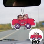 Aimant Voiture ou Réfrigérateur Personnalisé avec 1 à 4 Visage d’Enfant et Texte Cadeau Anniversaire Amusant pour Famille ou Amis