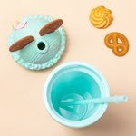 Vaso de helado personalizado con nombre y pajita Imprescindible de viaje Regalo de cumpleaños de vuelta al cole para niñas