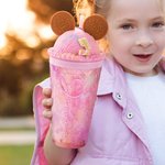 Vaso de helado personalizado con nombre y pajita Imprescindible de viaje Regalo de cumpleaños de vuelta al cole para niñas