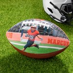 Personligt foto PU läderfotboll med namn och nummer Tävling Träning Memorabilia Födelsedagspresent för sportfan Spelare