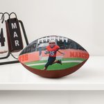 Personligt foto PU läderfotboll med namn och nummer Tävling Träning Memorabilia Födelsedagspresent för sportfan Spelare