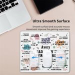 Personalized Bad Bitch Affirmations Non-Slip Mouse Pad with Name Office Supplies Humorous Birthday Gift for Friends Family Colleague