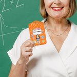 Gepersonaliseerde Cartoon Character Clipart ID Badge houder met naam en sleutelkoord Office terug naar school Teacher's Day Gift voor leerkracht