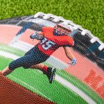 Personligt foto PU läderfotboll med namn och nummer Tävling Träning Memorabilia Födelsedagspresent för sportfan Spelare