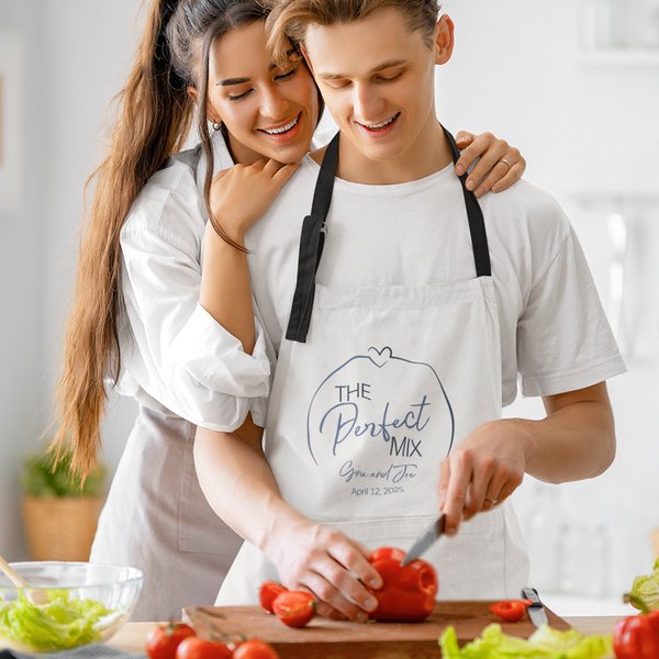 Personlig The Perfect Mix-forkle med navn og tekst Kjøkkenutstyr Bursdagsgave til par