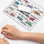 Personalized Bad Bitch Affirmations Non-Slip Mouse Pad with Name Office Supplies Humorous Birthday Gift for Friends Family Colleague