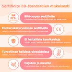 Henkilökohtainen lasten vesipullo 475 ml suloinen metsäeläin silikonipilli nimi sopii kouluun lahjaksi pojille ja tytöille