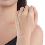 Personalisierte Namen-Design Halskette mit Herzanhänger und Geburtsstein Geburtstag Jahrestag Geschenk für Damen Mädchen
