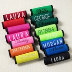 Étiquette pour Poignée Bagage Accessoires de Voyage en Avion Personnalisée avec Nom en Impression ou broderie