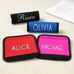 Étiquette pour Poignée Bagage Accessoires de Voyage en Avion Personnalisée avec Nom en Impression ou broderie