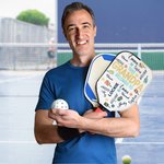 Henkilökohtainen Tämä kuuluu isoisälle Vedenpitävä Pickleball mela kansi 1-12 nimet Syntymäpäivä Isänpäivä lahja isälle isoisä Pickleball pelaaja