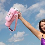 Personalizzato pattinaggio ragazza nascita fiore bottiglia d'acqua borsa con custodia tracolla regolabile accessorio per Stanley Tumbler regalo di compleanno per le donne ragazza