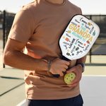 Henkilökohtainen Tämä kuuluu isoisälle Vedenpitävä Pickleball mela kansi 1-12 nimet Syntymäpäivä Isänpäivä lahja isälle isoisä Pickleball pelaaja