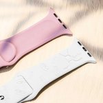 Personalized Ice Hockey Silicone Multicolour Watch Band for Apple with Name Birthday Thanksgiving Gift for Ice Hockey Lovers Teammate Coach