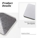 Henkilökohtainen väri värikynä neliö jääkaappi magneetti tekstillä Home Class Decor Syntymäpäivä Opettajan päivä arvostus lahja opettajille