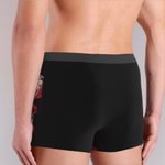 Personalized Kiss Lip Property of Wife Face Photo Brief Boxer with Name Funny Men's Underwear Birthday Valentine's Day Gift for Husband Boyfriend