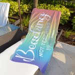 Personalised Beaching Not Teaching Quick Dry Oversized Beach Towel with Text Summer Holiday Accessories Teacher's Day Birthday Gift for Teachers