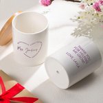 Maceta de Cerámica con Drenaje y Bandeja de Bambú Personalizada A Great Teacher Heart Quotes Decoración de Escritorio Agradecimiento Regalo del Día del Maestro para Profesores