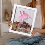 Boîte d'ombrage personnalisée en bois avec silhouette de danse, cadre photo, épingle de compétition et nom, décoration intérieure, cadeau d'anniversaire pour les danseurs.