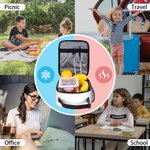 Personalisierte Cartoon lachende Tier isolierte Lunch Bag mit Namen täglich Reisen zurück zu Schule Geburtstag Geschenk für Jungen Mädchen