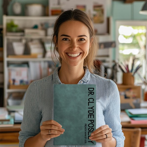 Cuaderno personalizado con nombre y texto en negrita en agradecimiento Regalo para profesores en el Día del Profesor