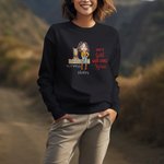 Personalised Cartoon Horse Cowgirl Multicolour Sweatshirt Hoodie with Name Birthday Gift for Family Friends Horse Lovers
