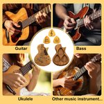 Personalized Wooden Guitar Picks with Storage Case Engraved Holder Box for Pick Set Gift for Guitar Player Musician Birthday Gift Idea