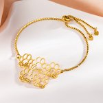 Personalizada 1-6 Hueco Huellas de Perro Pulsera Ajustable con Nombres Cumpleaños Aniversario Regalo para Amantes de las Mascotas