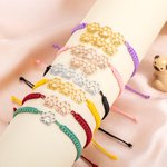Personalizada 1-6 Hueco Huellas de Perro Pulsera Ajustable con Nombres Cumpleaños Aniversario Regalo para Amantes de las Mascotas