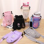 Personalized Waterproof Birth Flower Name Water Bottle Carrier Bag Tumbler Accessories for 40 oz Stanley Birthday Gift for Friends Family