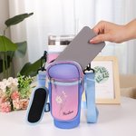 Personalized Waterproof Birth Flower Name Water Bottle Carrier Bag Tumbler Accessories for 40 oz Stanley Birthday Gift for Friends Family