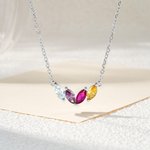 Gepersonaliseerde 1-7 Familie Geboortestenen Ketting Sierlijke Sieraden Moederdag Verjaardagscadeau voor Vrouwen