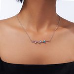 Personalisierte 1-6 Familie Zweig Geburtssteine Halskette Zierliche Schmuck Geburtstag Jahrestag Geschenk für Frauen
